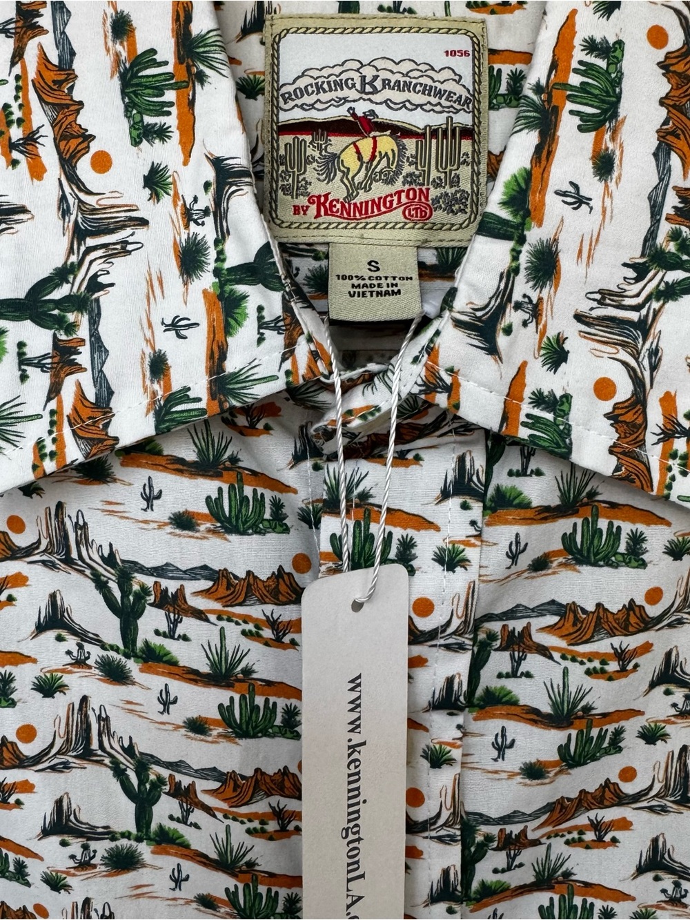Men's Desert Print Button-Up Shirt Rocking K Ranchwear - Picture 2 of 5